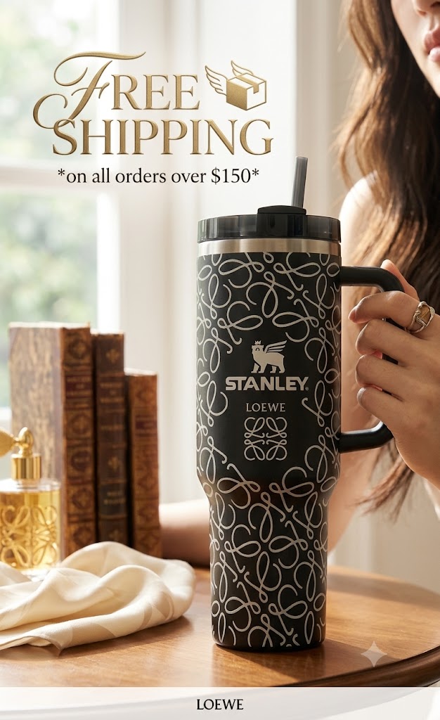 Stanley x Loewe Black Insulated Tumbler 40 oz with Handle